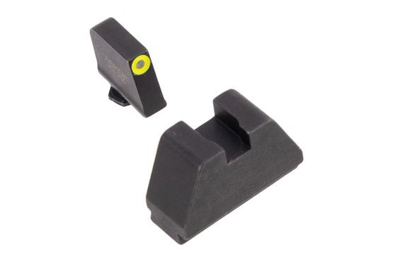 AmeriGlo Optic Compatible 3XL Sight Set for Glock Green/Yellow Front and Black Rear feature a suppressor height